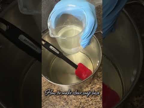 How to make clear soap base