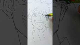 How to Draw Satoru Gojo ✨ #gojo #sketch #howtodraw #satorugojo