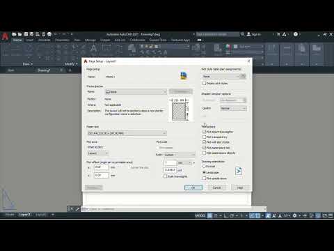 how do layout setup in autocad//autocad//autocad2021 ?