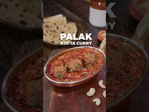 Palak Kofta Curry | Spinach Kofta Curry | Side Dish for Chapathi Roti #shorts #palakkoftacurry