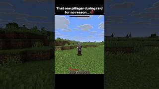 POV: you're last pillager in the raid...🥀 #minecraft #shorts #minecraftedit