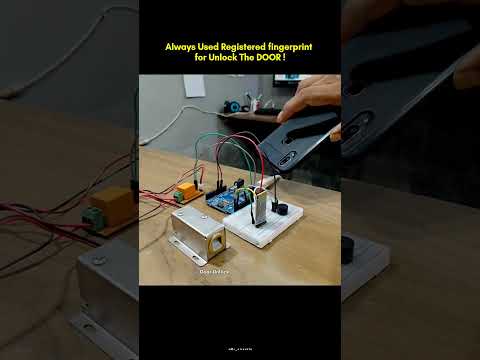 Fingerprint DOOR LOCK ⚡ | #shorts #arduino #electronics
