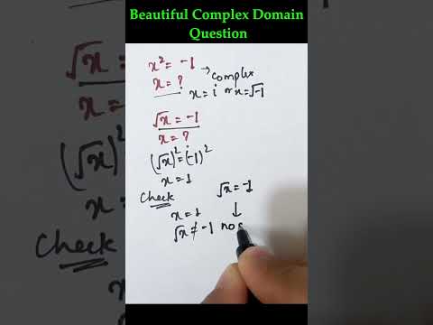 Complex Numbers | 99% Will get it Wrong ! #maths #mathematics #complexnumbers #complex