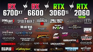 RX 6700 XT vs RX 6600 vs RTX 3060 Ti vs RTX 2060 SUPER in 2025 | Test in 33 Games | 1080p