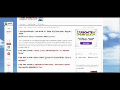 Carbonite Offer Code October 2015 Options At Ultradiamondtech.com