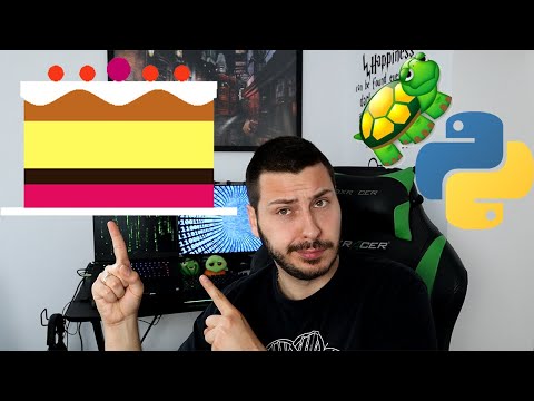 Don't buy a birthday cake, make your own | Python project |  PyAudio | Python Turtle