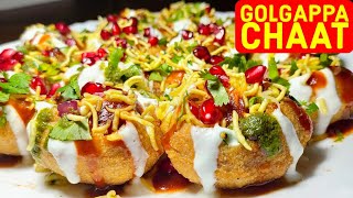 Chaat recipe|Golgappa Chaat|Dahi Golgappa|Dahi Puri Chaat| Street Food| Snacks recipe|Sukha Golgappa