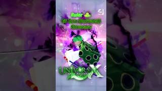 E6 Ruler Zoro (Unrivaled) Showcase | Roblox | Universal Tower Defense X #roblox #showcase
