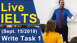 IELTS Live - Task 1 Writing Pie Charts - Band 9 Practice
