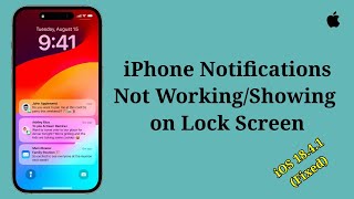 iOS 18.4.1 Notifications Not Showing/Working on iPhone Lock Screen? Here's the fix