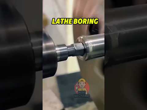 Lathe Boring Operation | Lathe Operation | #machine #lathe #automobile #shorts