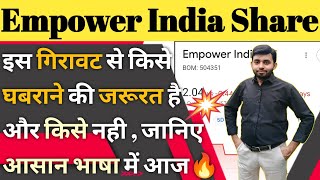 Empower india share news | Empower india share analysis | Result | Why falling? Analysis