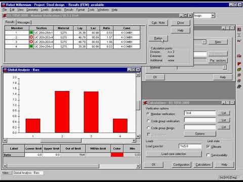 Autodesk Robot structural analysis -steel dim