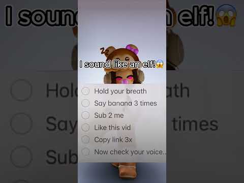I sound so WEIRD! 😱💝 #roblox
