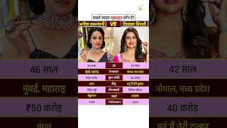 Anita Hassanandani vs Divyanka Tripathi Lifestyle #anitahassanandani #divyankatripathi #shorts