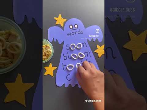 Oo sound fun ghost #phonics #jollyphonics #literacy #toddlers #kidslearning #kindergarten #reading