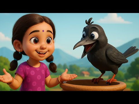Ek kauwa pyasa Tha - एक कौवा प्यासा था - Hindi Rhymes For Childrens | Popular Nursery Rhyme For Kids