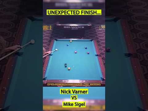 Cue Ball Magic: Nick Varner’s Stunning 9-Ball Finish Against Mike Sigel!