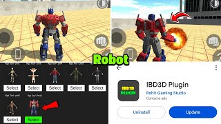 Robot Character Add In IBD3D Plugin App | Indian Bike Driving 3d Robot Cheat Code | Robot Cheat Code