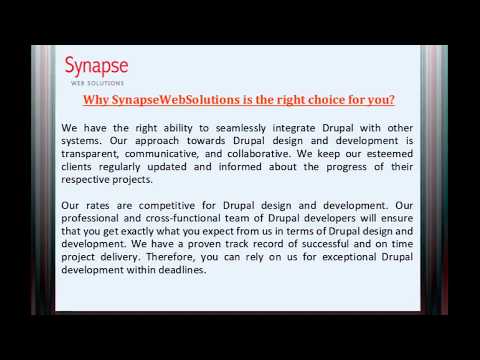 SynapseWebSolutions Drupal Development Company in UK