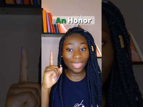 A HONOR or AN HONOR? #shorts #english #pronunciation