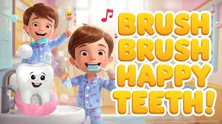 Brush Brush Happy Teeth | Kids Rhymes & Songs | Tiny Tunes