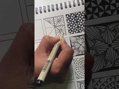 24/75 Zentangle patterns #zentangleart #doodle #youtubeshorts #viralshort