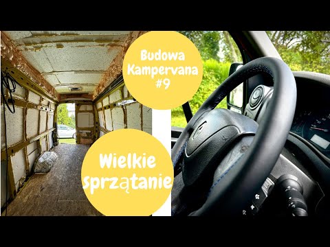 Wielkie sprzątanie, kolejne paczki, docieplanie | Budowa Kampervana #9