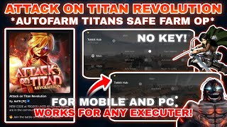 [Free]💥Attack on Titan Revolution Script Pastebin **NO KEY** AutoFarm Titan | Extend Range Very OP🗡️