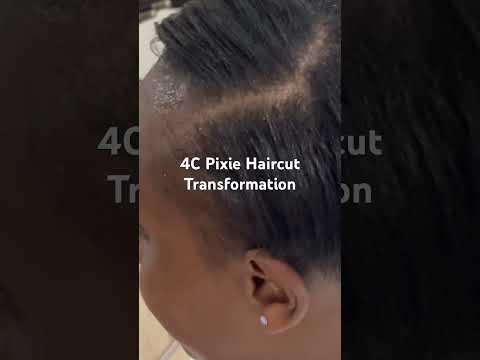 4C Pixie Haircut Transformation #4chair #pixie #natural #hairtransformation