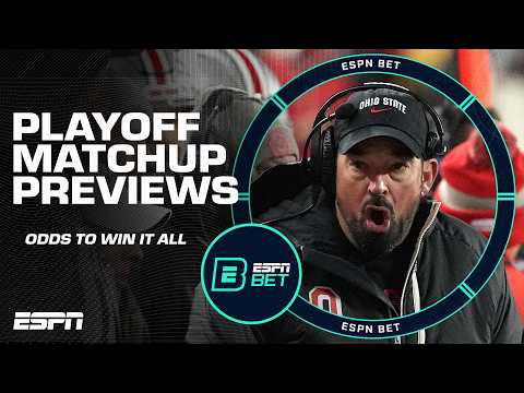 Ohio State-Oregon, Texas-Arizona State, Penn State-Boise State & odds to win the CFP | ESPN BET Live