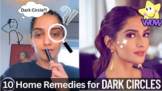 10 dark circles under eyes home remedy | how to remove dark circles #howtoremovedarkcircles