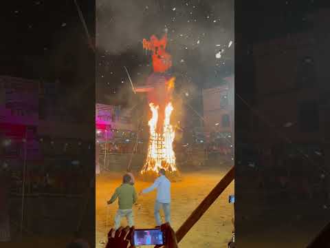 Biggest ravan dahan 2024 #ravandahan #ravan #trendingshorts #dusshera #fireworks #diwalispecial