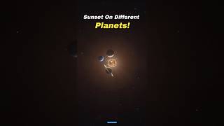 Sunset On Different Planets 🤯😱 #shorts #space #earth