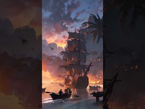 Pirates of the Caribbean Like You’ve Never Seen! #shorts  #lofi #livewallpaper #cloudspiritsai #ai
