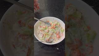 Healthy curd salad instant recipe🥰#healthy #salad #weightloss #easyrecipe #shorts #dietfood #short