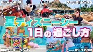 夏は〇〇に注意？新ショー&夏イベントを楽しんだ1日の周り方を紹介【ディズニーシー攻略法】