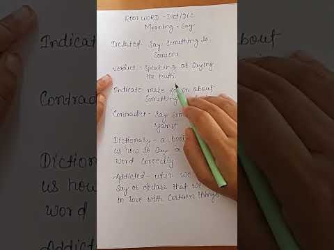 root words "dict" learn English words with trick previous year collection #YouTube shorts #shorts