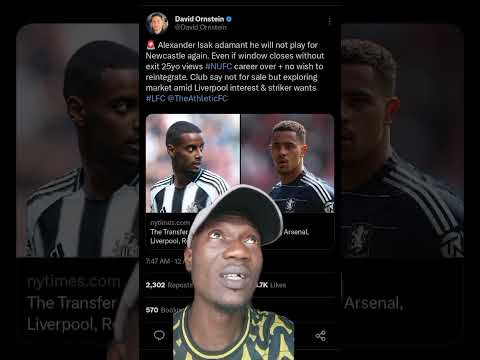 Alexander #Isak want out of #newcastle asap. #Liverpool are interested #shorts #foryou #football