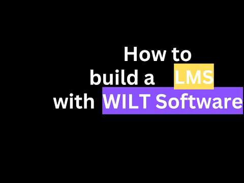 Fullstack LMS  - Learning Management System demo Wilt Software can build for you
