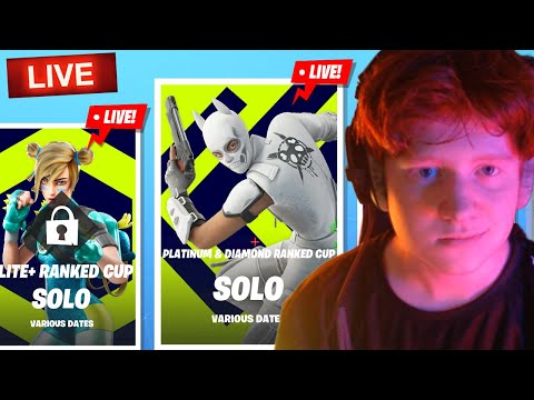 🔴LIVE- SOLO RANKED CUP IN REMIX + PLAYING FORTNITE RANKED!!!