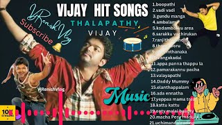 Thalapathy Vijay Mass Kuthu Songs | Ultimate Dance Hits | VjRenishVlog #ThalapathyVijay #vijay