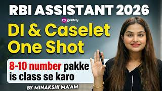 Day-29 RBI Assistant 2026 Quant | DI & Caselet Most Expected Sets Tricks & Hacks By Minakshi Maam
