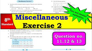 Miscellaneous Exercise 2 | Class 8 | Maths | All Question Answers | Maharashtra State Board #maths