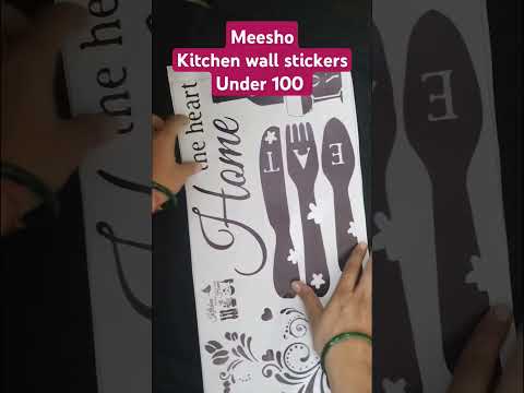 kitchen wall stickers #unboxing #meesho #shortsfeed #shorts #youtubeshorts #haul