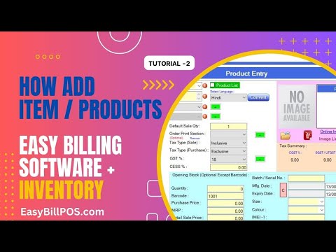 How to Add Products in Easy Billing Software with Inventory Management System | EasyBillPOS