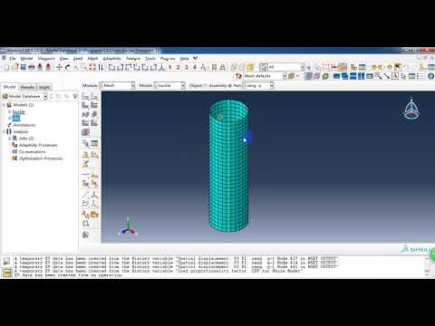 ABAQUS Step By Step composite tube buckle