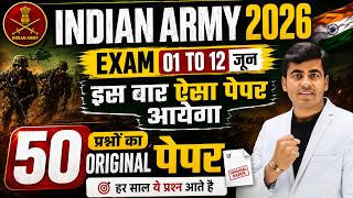 Army Agniveer Exam 2026 | Indian Army Original Paper 2026 | Army GD Model Test Paper | Army Exam