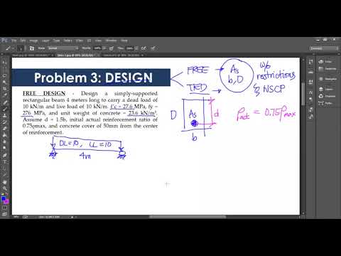 Topic 2: Ultimate Stress Design for Singly-Reinforced Beams (Part 3-Design Problems) SE