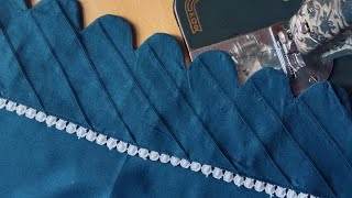 Pintex trouser design with lace cutting and stitching||Trouser ke design||Pant design